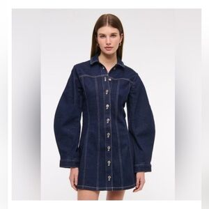 Abercrombie&Fitch Barrel Sleeve Denim Shirt Dress